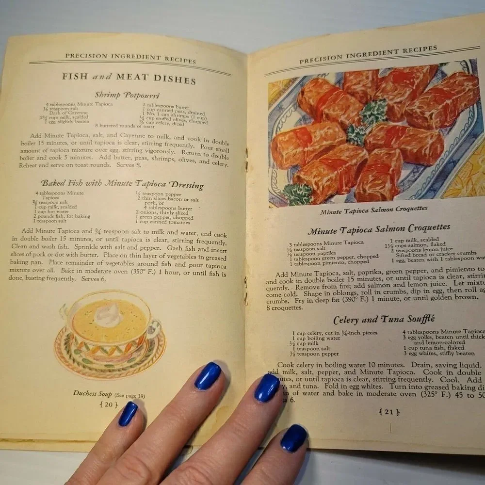 Vintage 1929 Cook Book A Cooks Tour Minute Tapioca
